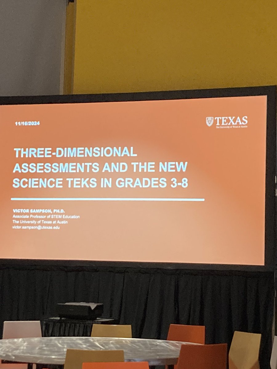Waiting to learn about how to assess three-dimensional learning! #STATCAST24 #castleberryisd
