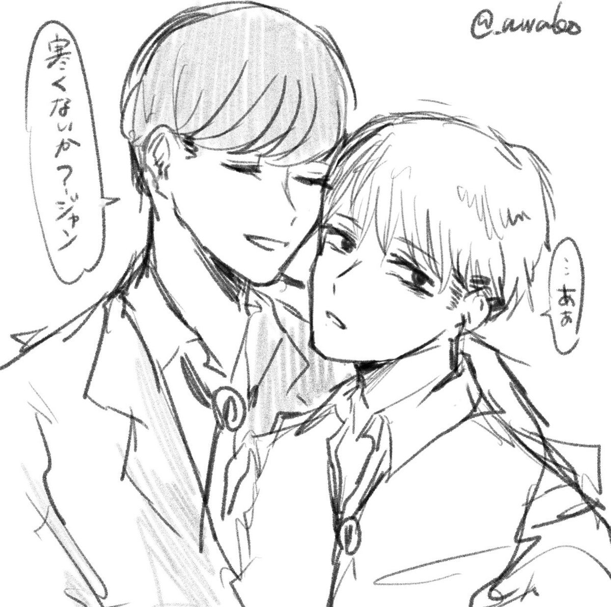 _awako's tweet photo. なんか不穏なフロジャン https://t.co/jfBHKwiyv3