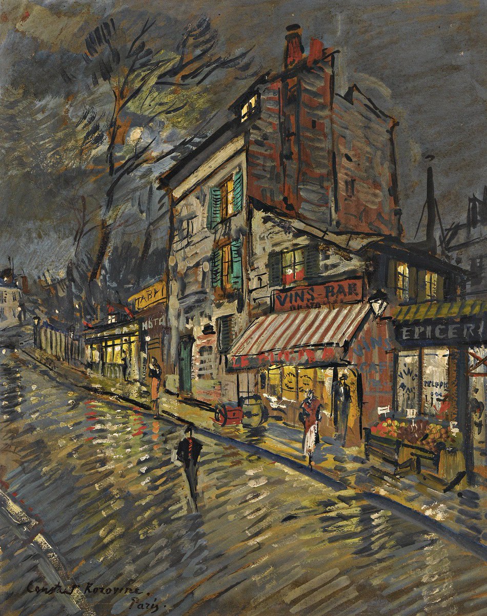impression_ists's tweet image. Konstantin Korovin,  Paris at Night