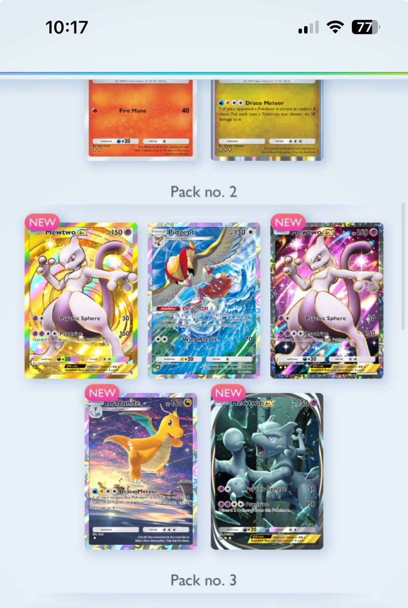 Foolzy_'s tweet image. Um i think i just got a god pack?!?!?! #PokemonPocket #Pokemon #Virial #Like