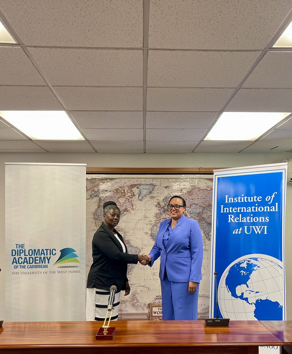 AliJerusa's tweet photo. Dr. Annita Montoute &amp; I spoke about The Bahamas’ bid for a non permanent seat on the #UNSC 2032-2033. We look forward to continuing the conversation in a webinar in January 2025. 🇧🇸 🇺🇳 

#ForeignPolicy #Diplomacy #PostColonialTheory #Constructivism #Postmodernism #Caribbean https://t.co/vWcyR7Dj7p