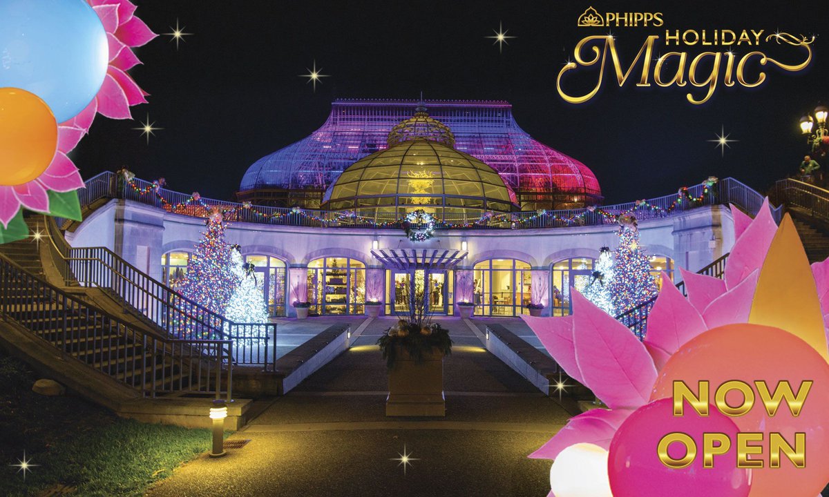 🥳PHIPPS HOLIDAY MAGIC IS NOW OPEN!🥳

The holiday season isn't complete without a visit to Pittsburgh's favorite seasonal celebration! Explore magical creatures, glowing features and festive flowers!✨

Photos © Paul g. Wiegman