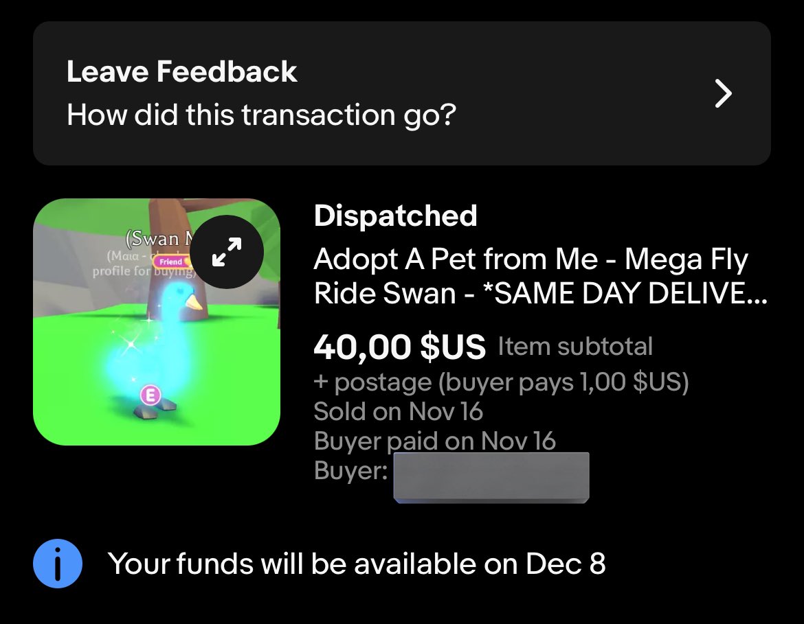 Proof of purchase on eBay

#maiatrusted