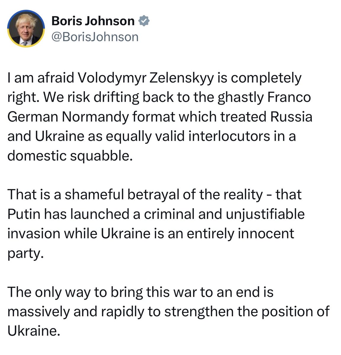 Biz_Ukraine_Mag's tweet photo. Boris Johnson is a polarising politician, but he has been consistently right about Ukraine https://t.co/3sUbrVQFiU