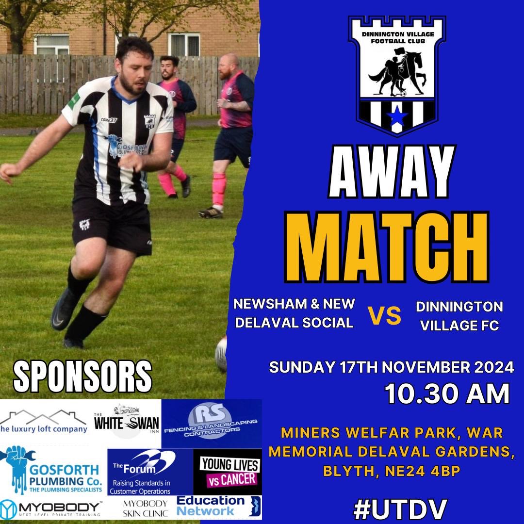 The lads are away <a href="/NewshamSC/">Newsham & New Delaval Side Club FC</a> in league action tomorrow morning. Looking to bounce back after last week, be a tough game against a team we know well. 

Be good to see you there!

#UTDV