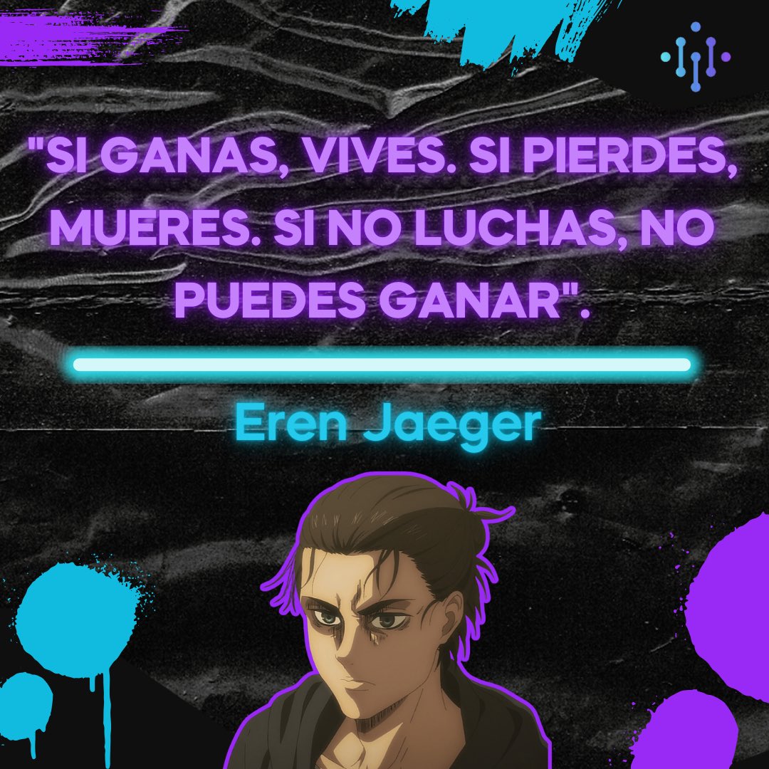 MetaMetricsMx's tweet photo. 🔏 Interesante y reflexiva la #FraseGeek ✨ de hoy a cargo del personaje de ficción #ErenJaeger 🎦
#quotes #cine #movie #legends #films #music #love #artist #lovequotes https://t.co/ZHlRnH044q