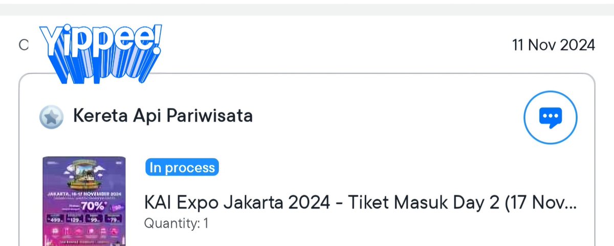 papiyoon9i's tweet photo. Halo haloo,
Besok aku mau open Jastip KAI EXPO DAY 2,
Yang mau jastip yuk boleh isi form dulu, rulesnya tertera ya kak 🙏🏻
#kaiexpo
#jastip
https://t.co/qSBEsKt40N https://t.co/kzMHScURs6
