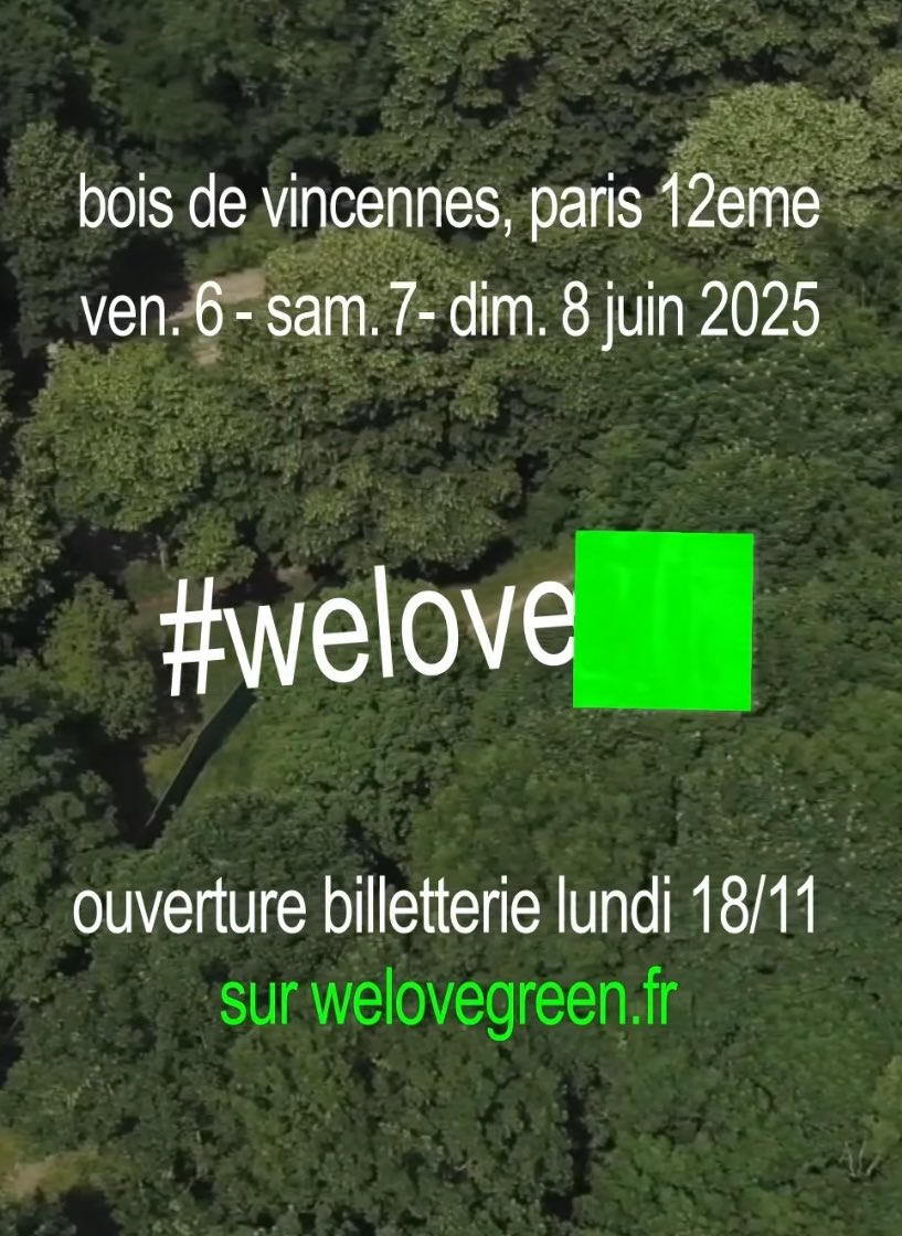 cadence2k's tweet photo. Le festival WE LOVE GREEN annonce son retour et dévoile les noms des premiers artistes de l’édition 2025 !

- CHARLIE XCX
- JOLAGREEN23
- SDM
- YSEULT

🗓️ 6-7-8 JUIN 2025 https://t.co/BbaYRBHszz