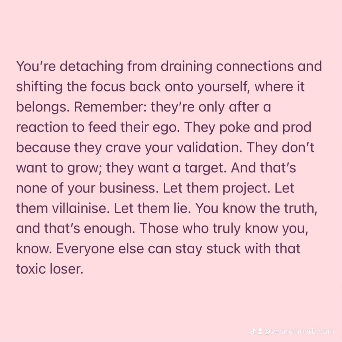 Some people can’t see past their own pain, and it stops them from treating others with the respect you so freely give.