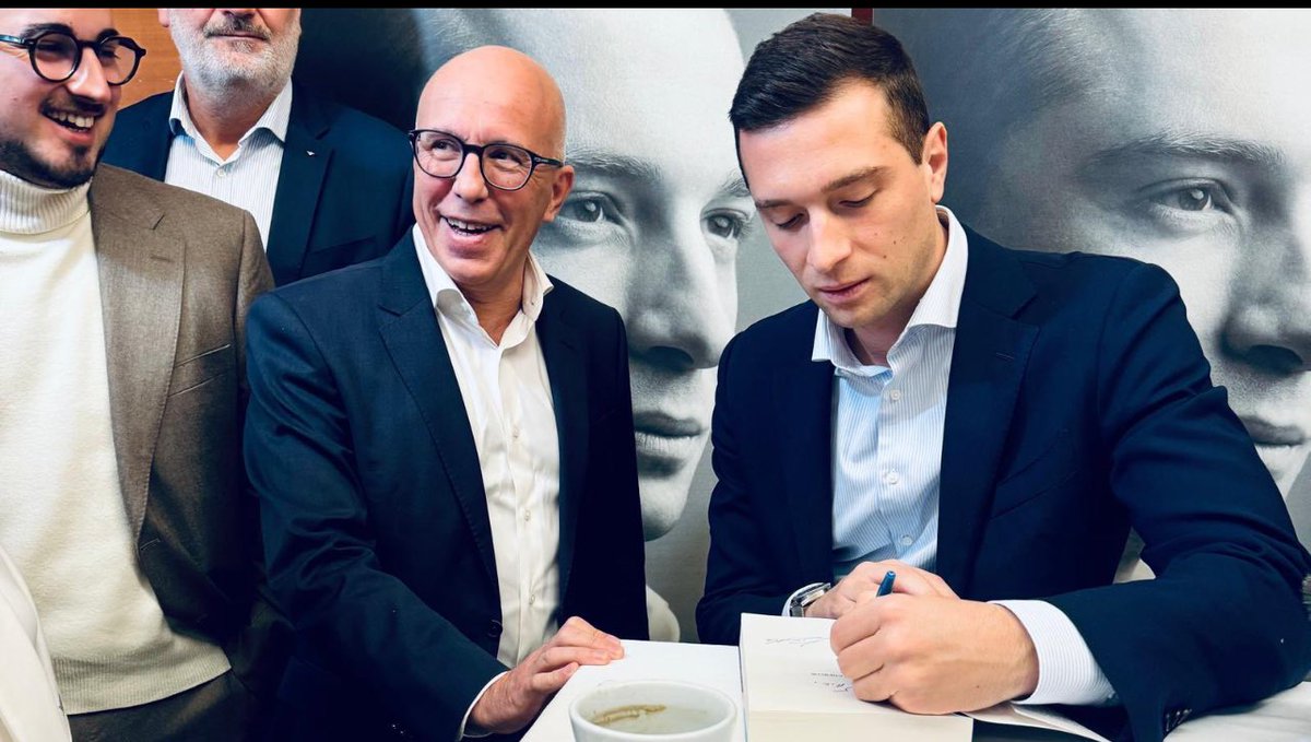 Quelle décadence quel cynisme <a href="/eciotti/">Eric Ciotti</a> en groupie devant un gamin de 27 ans a trahi la droite française à des fins purement électoralistes !