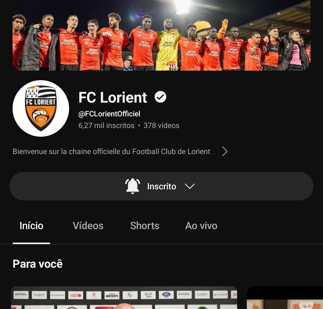 FCL_Brasil's tweet photo. Aqui, aprendam a usar o canal do YouTube também. Fery, dê um jeito de transmitir a próxima partida na Copa da França. Somos uma equipe de elite, não é possível que não somos capazes de conseguir os direitos de transmissão! @FCLorient @LoicFery
#AllezLorient 🟠⚫️ | #RMFFCL https://t.co/EM6XfxuKyh