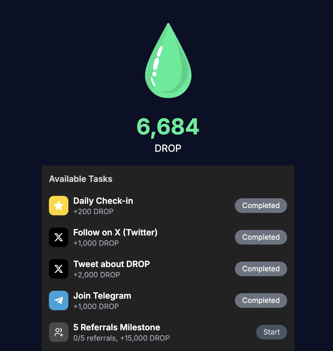 byclaner's tweet photo. DROP AIRDROP   
The older your X account, the higher the DROP  STEPS: 
✅ Go to https://t.co/aBWa5FO9sj 
➖ Paste your X username 
➖ Verify by adding unique code to the bio 
➖ Get your $DROP https://t.co/cUsKNgCPP9