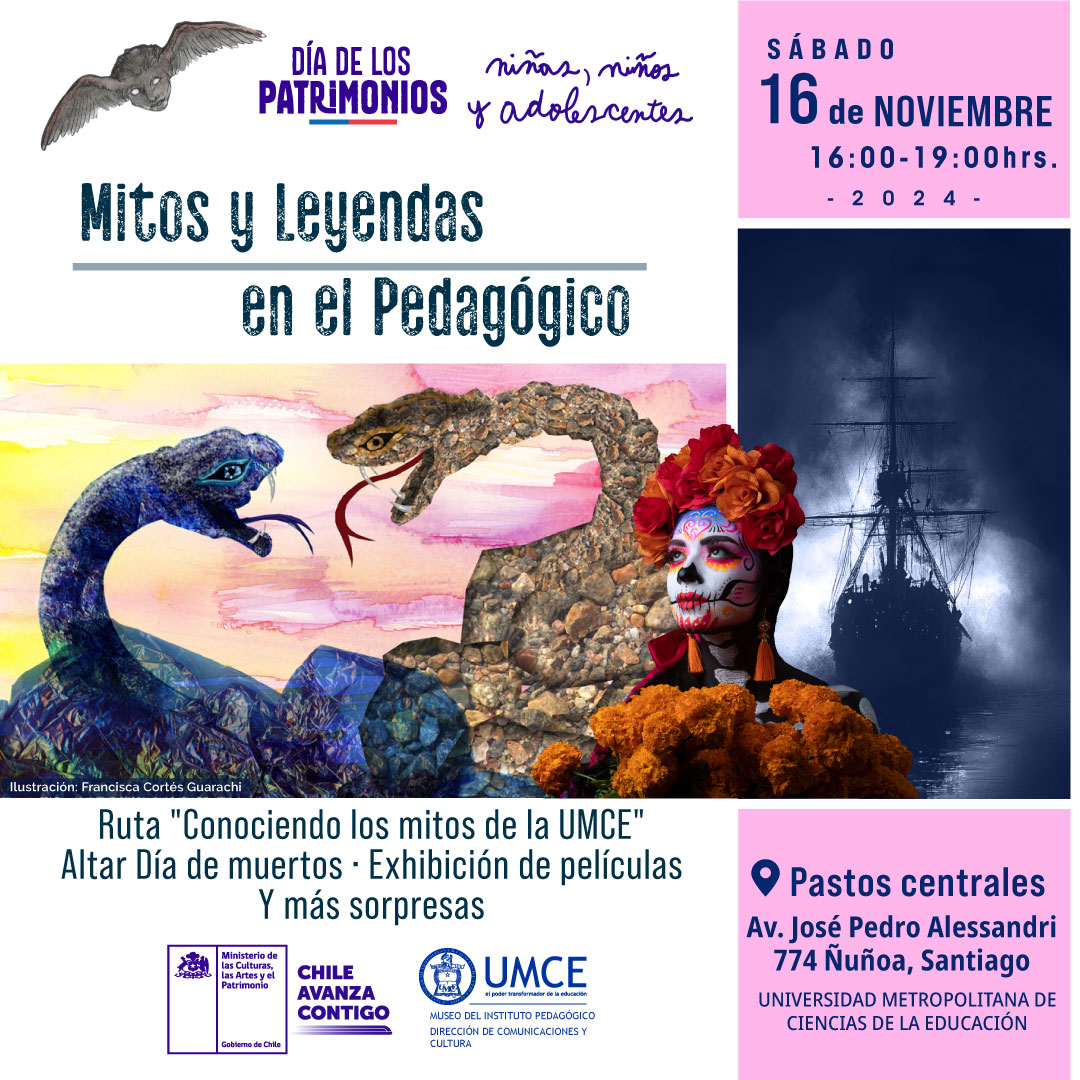Este sábado, Museo del Instituto Pedagógico de la UMCE celebra el Día de los Patrimonios.

A partir de las 16 horas, la Universidad Metropolitana de Ciencias de la Educación (UMCE) <a href="/umcecl/">UMCE</a>, a través del Museo del Instituto Pedagógico, abre sus puertas e invita a disfrutar de los