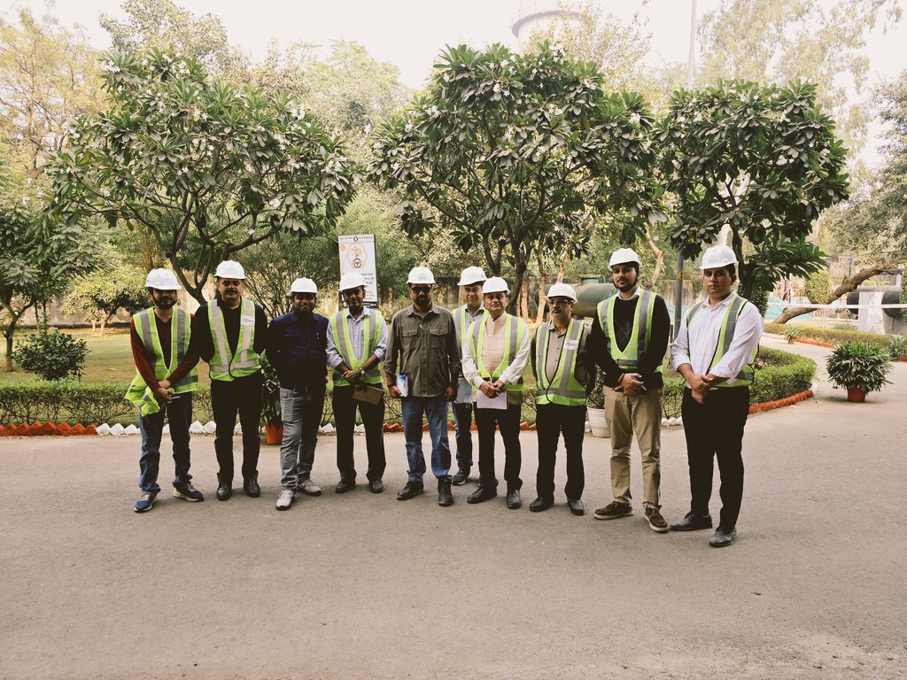 Inspection of STPs carried out today with DJB officials...