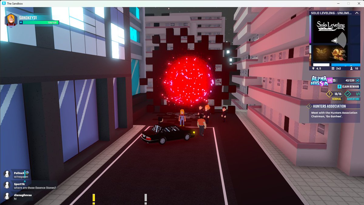 NukimoZ's tweet photo. Entered the Red Portal in Solo Leveling - Unlimited in @TheSandboxGame. Level up or level out—which will it be? 🔴💪 @own_protocol https://t.co/VUnunkEeKO #TheSandbox #AlphaSeason4 #AS4SocialChallenge https://t.co/3PZgXs9wOc