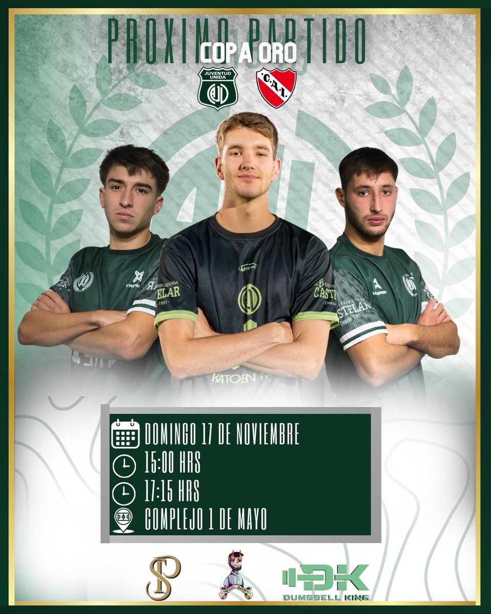 Próximo partido 🔜

🏟️ Complejo 1 de mayo
🏆 fecha 10 
🗓️ Domingo 17/11
🕐Reserva 15:00hs
🕔Primera 17:15hs

#siempreessiempre