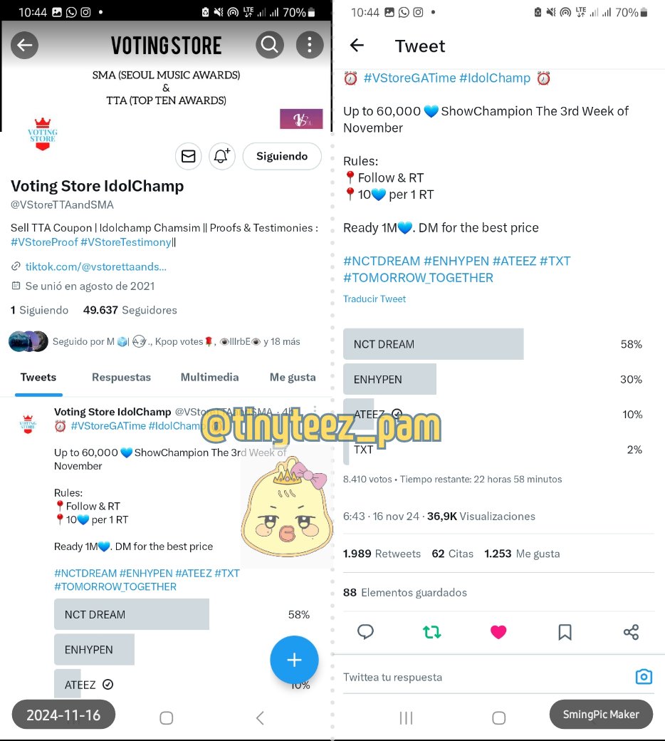 tinyteez_pam's tweet photo. @VStoreTTAandSMA Vote for ATEEZ #ATEEZ  #에이티즈 #エイティーズ #梯子 https://t.co/yeQuxQdtKf