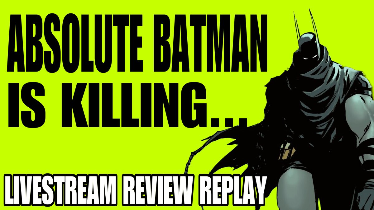 WeirdScienceDC's tweet photo. Absolute Batman #2 Review / Absolute Weird Science (Live Replay) #batman #absolutebatman #dccomics #comics #comicbooks #scottsnyder #absolutedccomics
Watch Here: https://t.co/Sz2cUkMPYR https://t.co/d3uoSLktFO