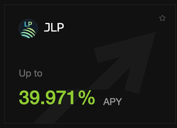 RateX_Dex's tweet photo. Even when the market slows down, RateX's fixed rate on JLP keeps climbing—almost 40% APY!

Lock in this fixed rate on RateX before it’s gone. With JLP still rising, that APY is pure passive return.

Don’t miss out!
#Solana #FixedYield #CryptoTrading https://t.co/EjqwS1MDoL