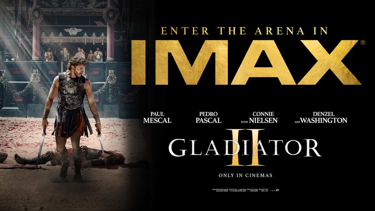 tremorphonic's tweet image. Today's viewing: #Gladiator2
It was never going to live up to the original, but it got about 3/4 of the way there, with a more significant political story this time. Definitely a spectacle worthy of the IMAX screen.
#GladiatorII #Gladiiator #NowWatching #Movies