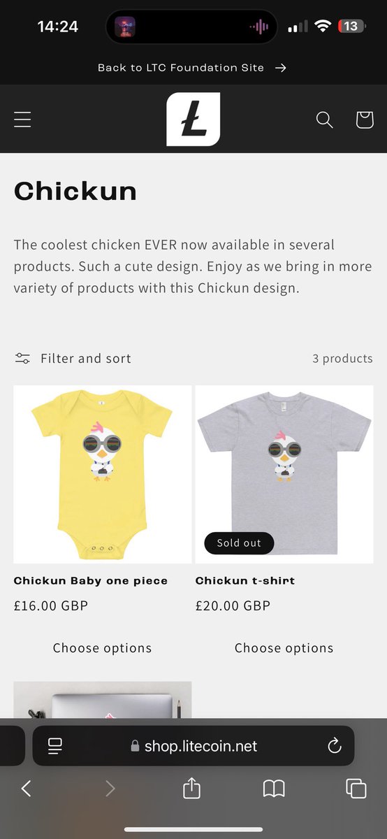 SidiousETH's tweet photo. @TheCryptoDog @mertioi @elle_lily32 Their merch shop say #CHICKUN https://t.co/F3WVog5ETG