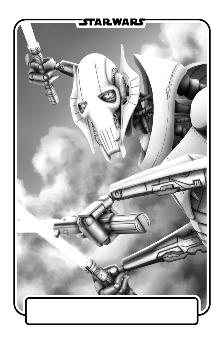 EdWatsonArt's tweet photo. Star Wars Tarot - The Sky River Deck:

Card 25: Knight of Swords.
Characters: General Grievous.

**This is fan art. Star Wars ©Lucasfilm Ltd ©Disney.**

#TarotCards #StarWars #StarWarsTarotCards #Jedi #Sith #GeneralGrievous #Disney #LucasfilmLtd #EdWatson #EdWatsonArt #NoAi https://t.co/ewBJ74Aqgm