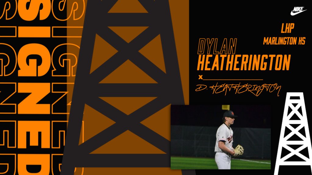 We are extremely excited to welcome
<a href="/d_heatherington/">Dylan Heatherington</a> to #OilerNation🔥

⚾️: LHP
📚: Marlington High School
☀️: <a href="/DBBaseballClub/">Diamond Boys Baseball Club</a>

Welcome to the family, Dylan!

#GoOilers #OilerNation