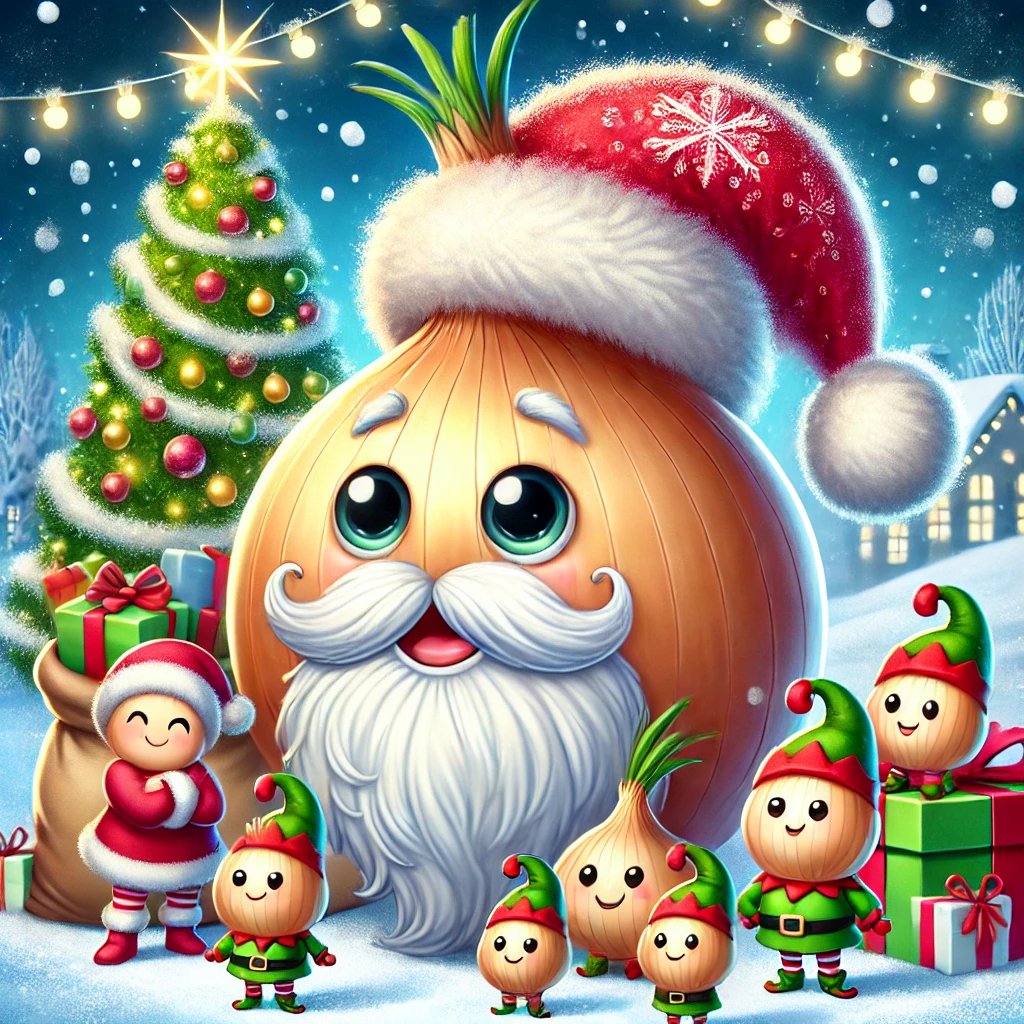 0xboh's tweet photo. Soon in every town! This Christmas @onionalph will bring all the onions. Will be airdropped so open your windows! #TheOnionChallenge #christmas https://t.co/KMOuAiRmAh