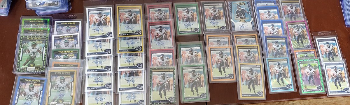 DWade bets🦁 (@streakplusdwade) on Twitter photo The greatest Tyjae Spears score collection in existence. Including the /50, /20, /6, and 1/1 autos.
<a href="/CodyKimball12/">Cody Kimball</a>
<a href="/CardPurchaser/">Card Purchaser</a>
<a href="/_AustinFinley_/">Austin Finley</a>
<a href="/BeersBowman/">Beers and Bowman</a>
<a href="/GreyWorthy/">Grey Worthy</a>
<a href="/Titans/">Tennessee Titans</a> The greatest Tyjae Spears score collection in existence. Including the /50, /20, /6, and 1/1 autos.
<a href="/CodyKimball12/">Cody Kimball</a>
<a href="/CardPurchaser/">Card Purchaser</a>
<a href="/_AustinFinley_/">Austin Finley</a>
<a href="/BeersBowman/">Beers and Bowman</a>
<a href="/GreyWorthy/">Grey Worthy</a>
<a href="/Titans/">Tennessee Titans</a>