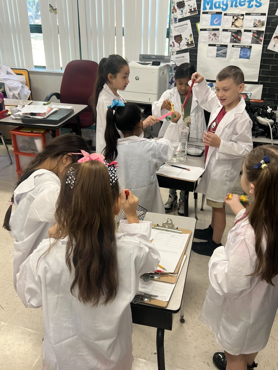 Engaging hands on learning happening in second grade science today! 🤩