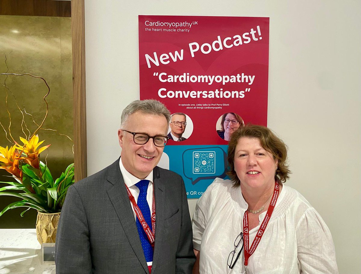 Cardiomyopathy UK (@cardiomyopathy) on Twitter photo Our President Professor Perry Elliott & Trustee <a href="/libbyjarman/">Libby Jarman</a> perfectly positioned to promote their new ‘Cardiomyopathy Conversations’ podcast 🎙️❤️
Keep an 👁️ on our social media accounts for more details…
#cardiomyopathy #cardioconference #ppcmpledge Our President Professor Perry Elliott & Trustee <a href="/libbyjarman/">Libby Jarman</a> perfectly positioned to promote their new ‘Cardiomyopathy Conversations’ podcast 🎙️❤️
Keep an 👁️ on our social media accounts for more details…
#cardiomyopathy #cardioconference #ppcmpledge