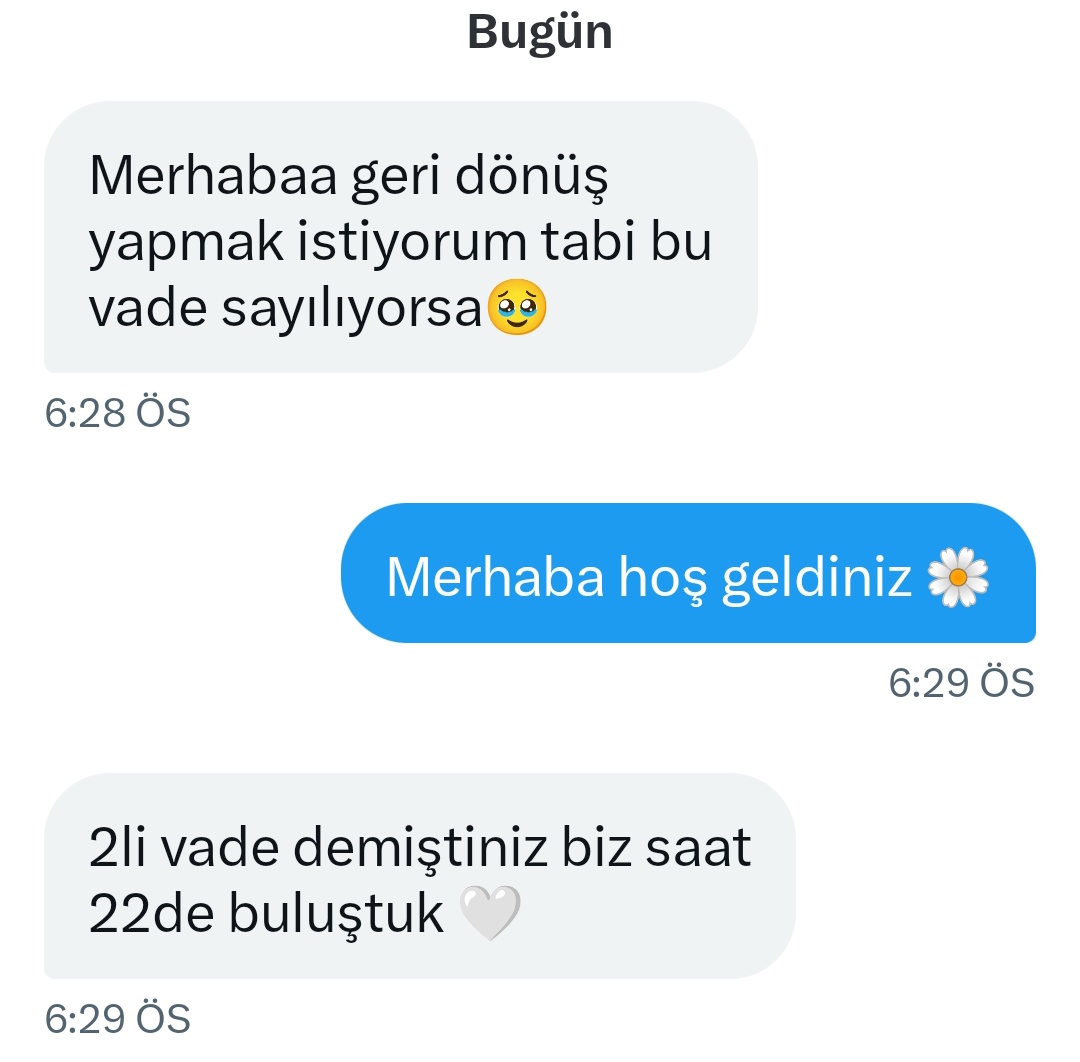 Soru cevap geri dönüşü 🌼