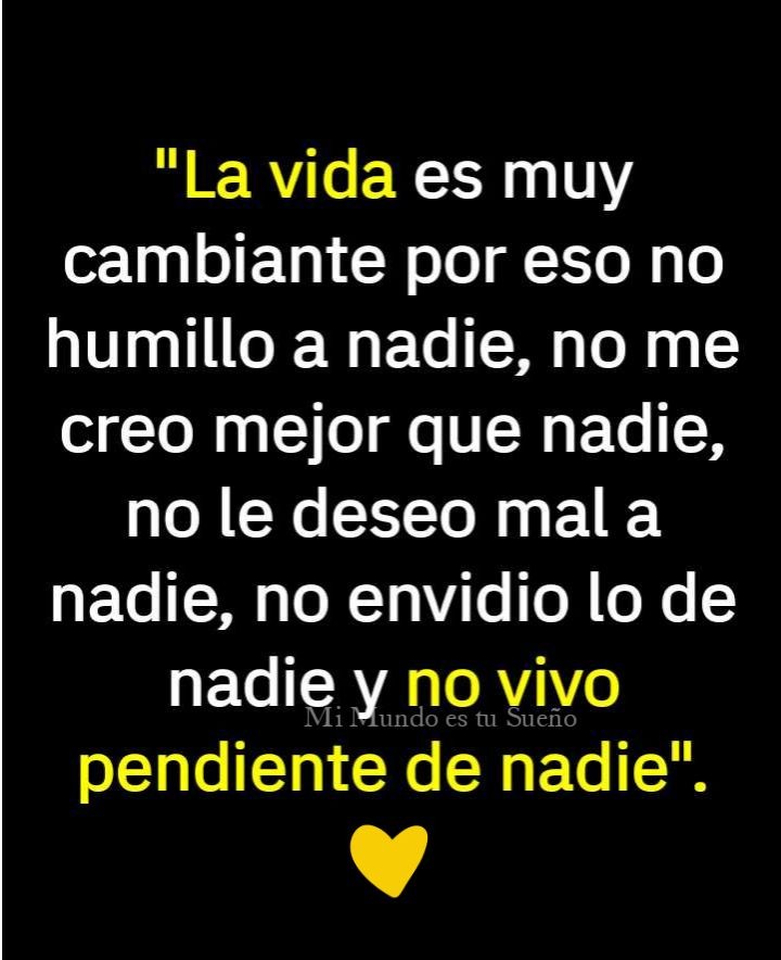 La vida es muy cambiante ! 👇🏽🙏🏼