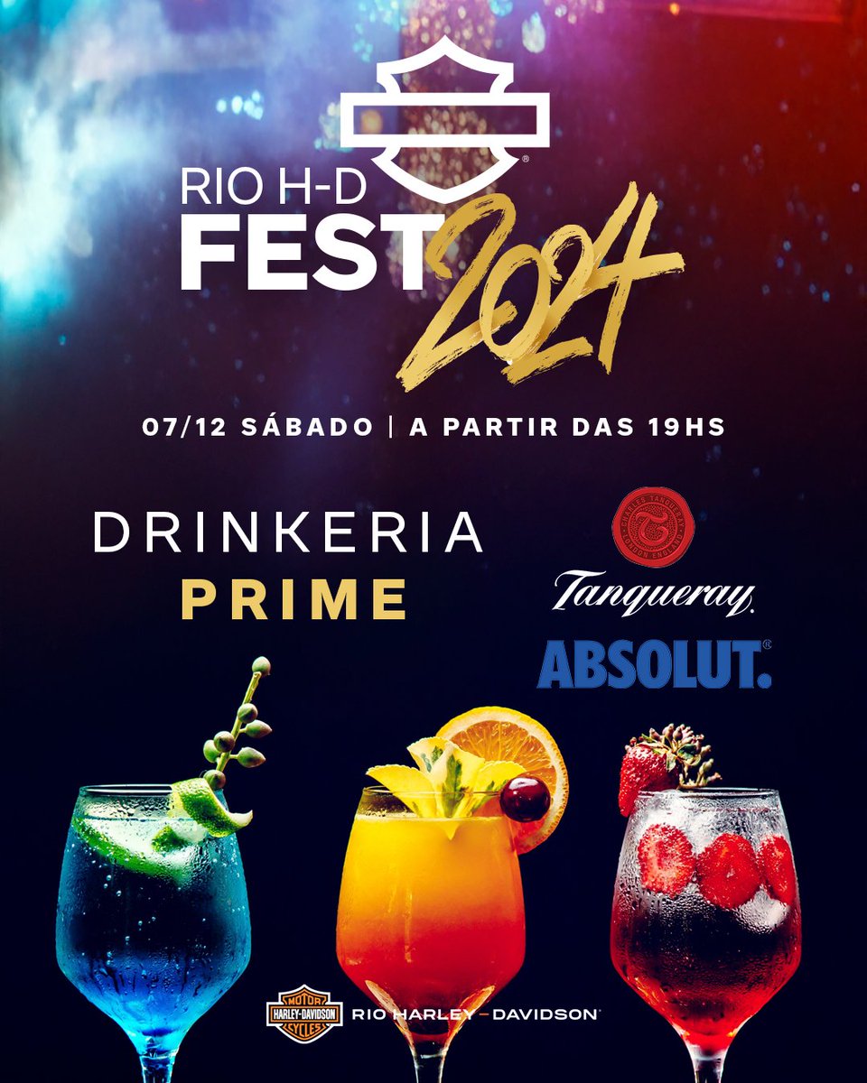 Harley_Rio's tweet photo. Rio H-D Fest 2024 - Os Embalos de Sábado à Noite estão de volta!🏍

É isso mesmo! Em clima de #tbt, nossa festa Harley retorna ao próprio espaço da Rio Harley-Davidson, onde tudo começou

🗓 07/12/2024

⏰ A partir das 19hs

📍 Av. das Américas, 14.800 - Recreio dos Bandeirantes https://t.co/q0scX4QTH9