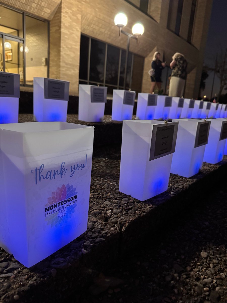 cedarhillisd's tweet photo. @LRELonghorns Scholars painted 700 rocks as part of the #LightsOfLove -- sponsored by @CommHealthTexas @geraldhudson @LREiserve https://t.co/35gPEN0iSE