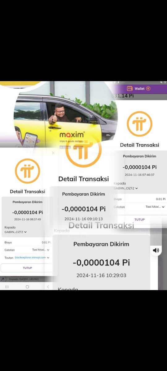 USA87500790's tweet photo. DRIVER MAXIM RUTENG -MANGGARAI-FLORES-NTT indonesia has now successfully used the pi coin worth GCV 314,159usd and half fiat. Continued success.Thanks to the ambassador for education of the Manggarai Ruteng Indonesia region, @Mariadalim84 @AtyKhristo   @PiCoreTeam 🦅 https://t.co/NfED53Kjoj