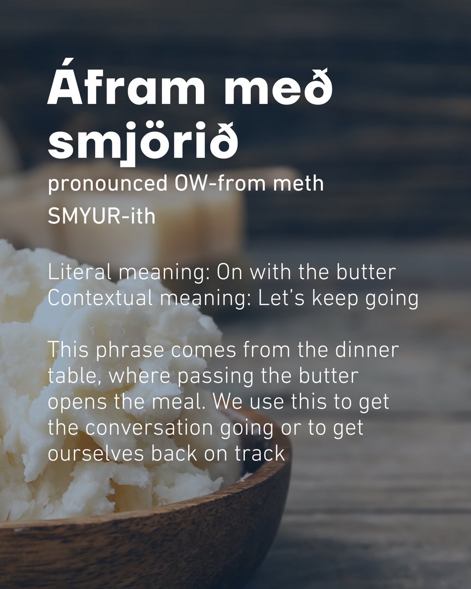 kerecis's tweet photo. Want to learn some Icelandic?📖🇮🇸
The Icelandic language is filled with unique expressions and turns of phrase, so this Icelandic Language Day we decided to bring some of our favorites to you. Celebrated yearly on the birthday of famed Icelandic poet Jonas Hallgrimsson, the day serves to preserve our unique language and represents pride in the heritage it was born in.

#Kerecis #Iceland #LanguageDay