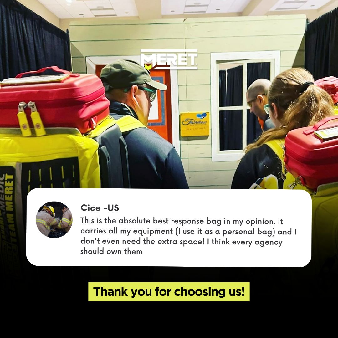 meretusa's tweet image. We love hearing your feedback!  Thanks, Cise, for sharing your MERET experience! If you’re a fan, leave a review on our website and let others know why MERET is your go-to for emergency gear.

#MERETReview #CustomerFeedback #FirstResponderEssentials #ResponderApproved