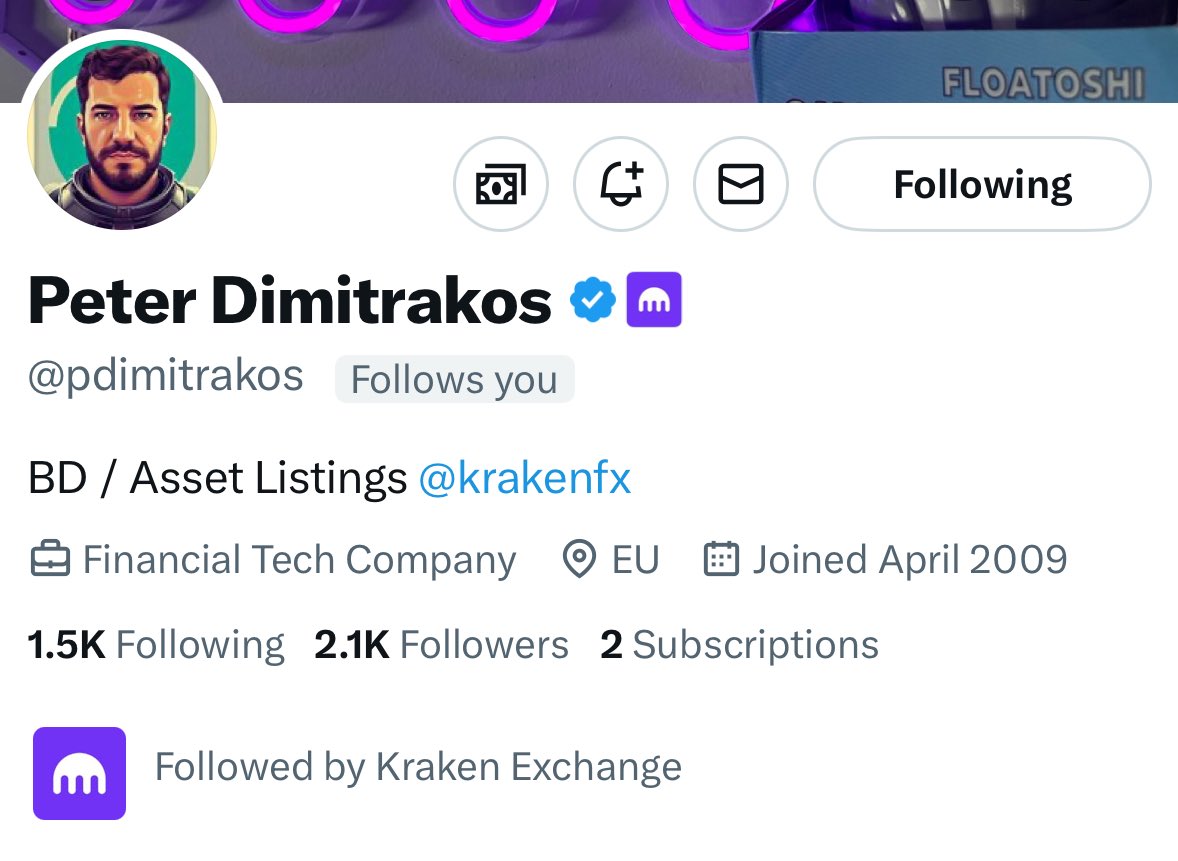 GhoadCoin's tweet photo. The guy himself followed us .. @krakenfx knows its 🐸 ‘s season

@pdimitrakos thanks for the follow we bet you will love what $GHOAD does on Kaspa network 🚀🚀👏🏻👏🏻👏🏻

Let the 🐸 season begin!🔥🔥🔥 https://t.co/ZwquqtlH1C