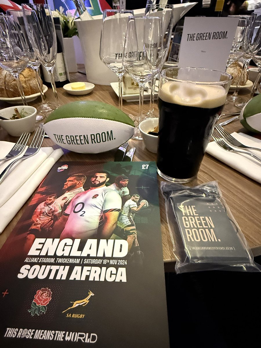Enjoying the #TGRLive experience at #Twickenham for the England v South Africa match