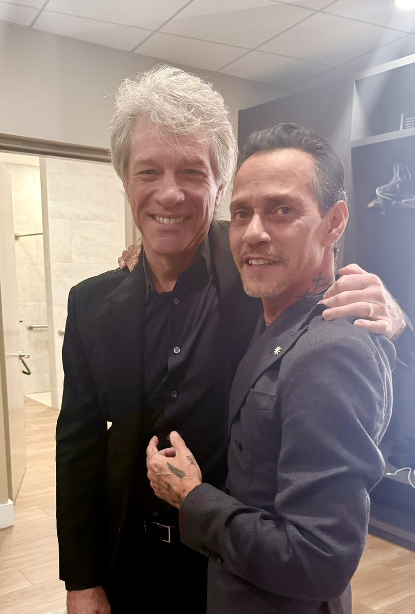 Jon Bon Jovi (@jonbonjovi) on Twitter photo Great seeing you at the <a href="/LatinGRAMMYs/">The Latin Recording Academy / Latin GRAMMYs</a> <a href="/MarcAnthony/">Marc Anthony</a> …always a pleasure
JBJ Great seeing you at the <a href="/LatinGRAMMYs/">The Latin Recording Academy / Latin GRAMMYs</a> <a href="/MarcAnthony/">Marc Anthony</a> …always a pleasure
JBJ