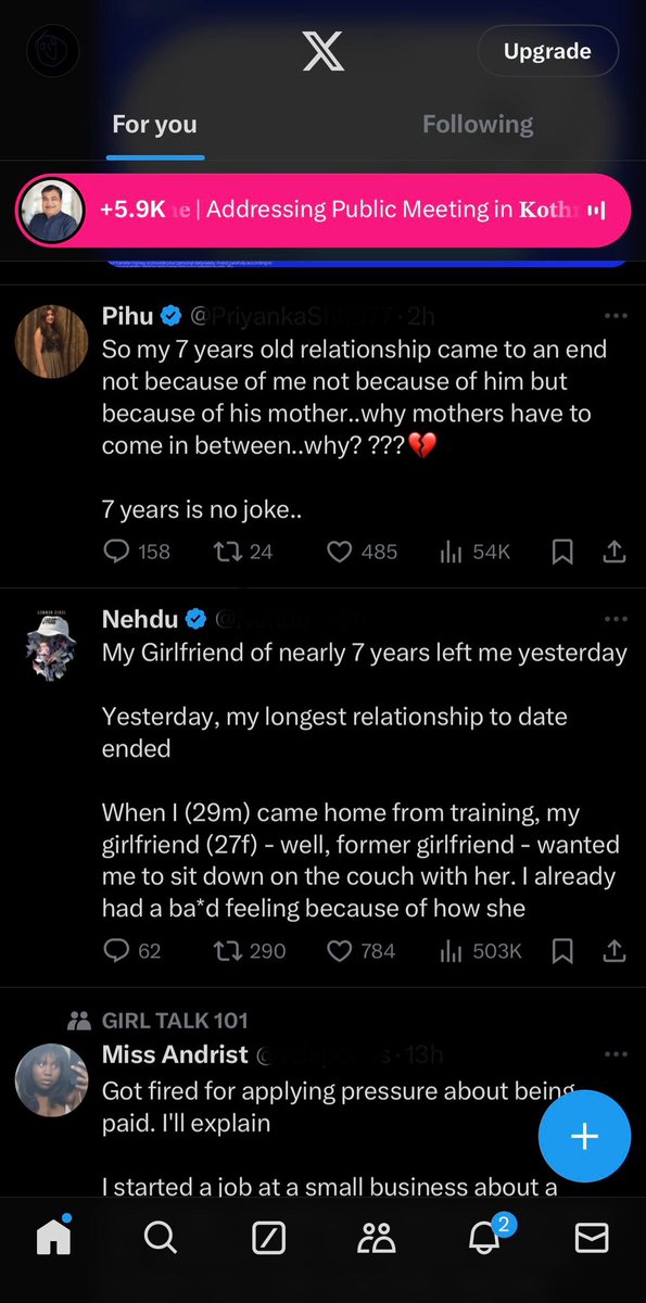 i_Prashant's tweet photo. 2 separate individuals broke their 7 year old relationships with 2 different individuals and a lady got fired while Gadkari ji was hosting a meeting. Not something I wanted to know but algorithm of X think otherwise. 🥴 https://t.co/PF9GJ5aSaN