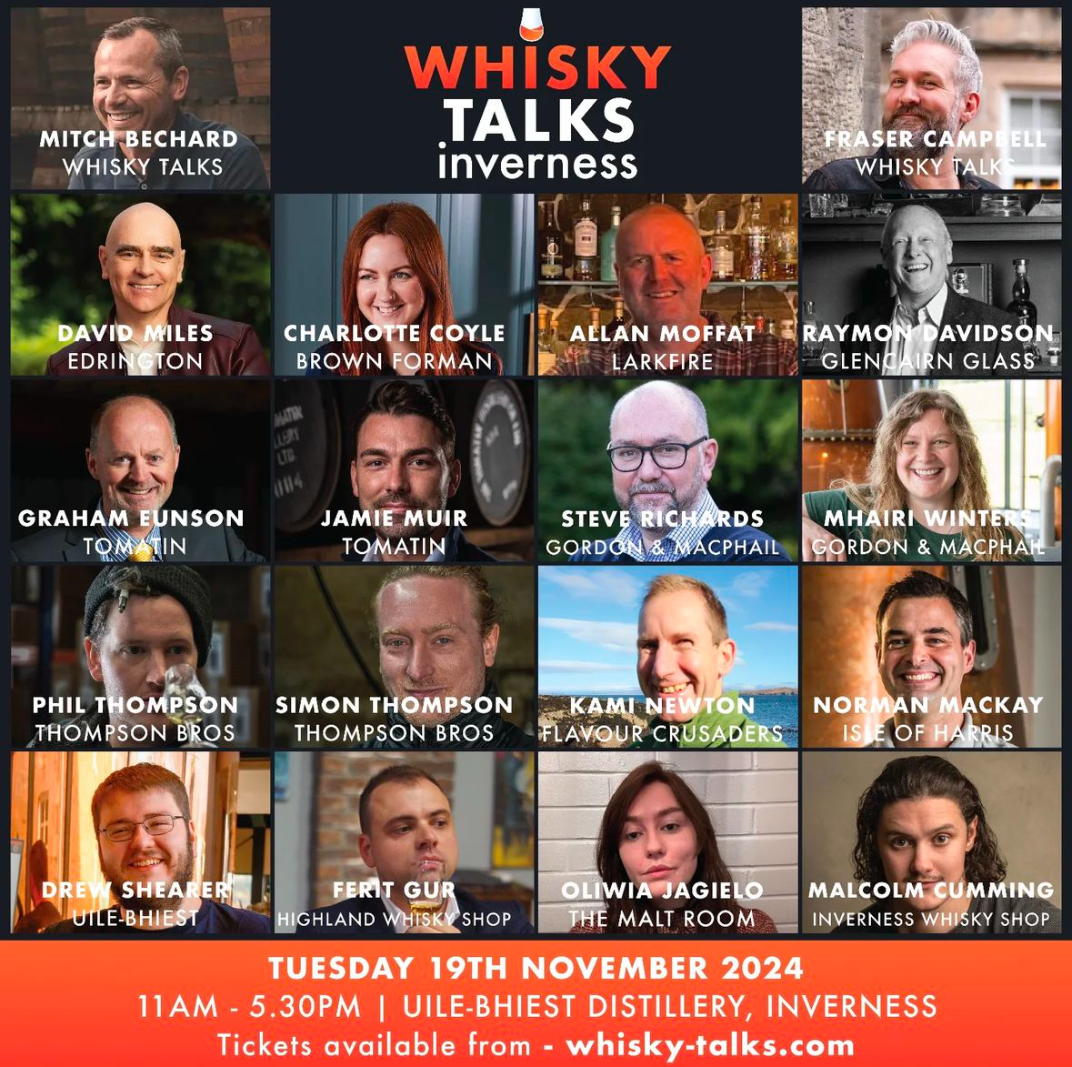 We're excited to announce that Moff (Larkfire CEO) will be on the panel at the Whisky Talks at the Uile-bhiest Distillery 🥃

Covering a huge variety of topics, don't miss your chance to hear from some of the best in the industry!

#Larkfire #WhiskyWater #WhiskyInsights