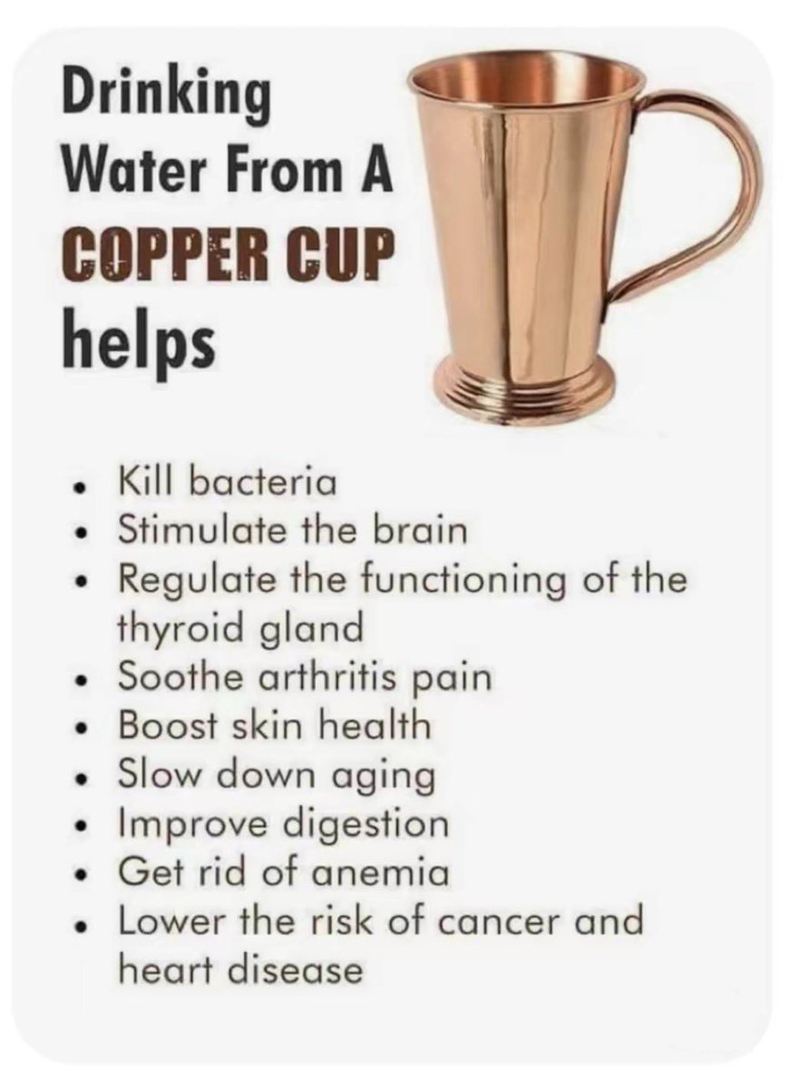 sustainme_in's tweet photo. Who remembers drinking from copper cups?👇🏽
#sustainme #sustainmecoppercups #coppercups #copperwaterbottle #sustainmecopperbottle #Health https://t.co/2FgtoHCf1E