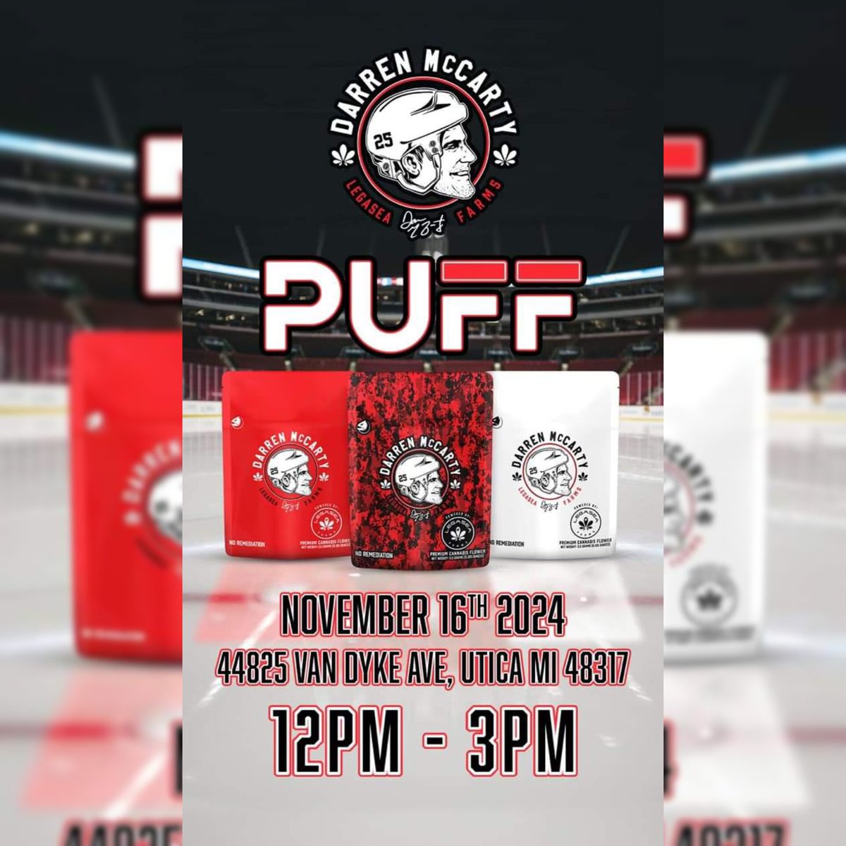 🚨BRAND LAUNCH🚨
Today’s the day!!!! 
Puff in Utica, Michigan 
12pm - 3pm