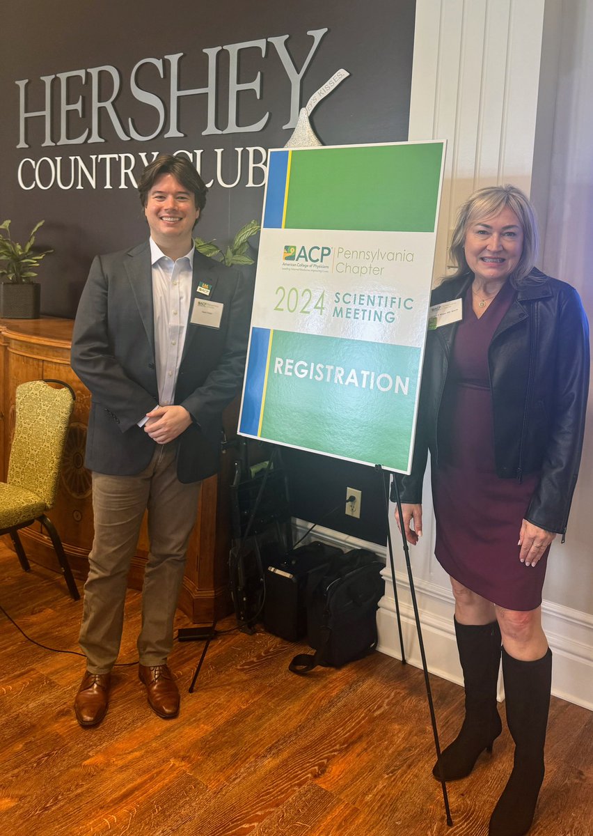 Wonderful to see <a href="/DarilynMoyer/">Darilyn Moyer</a> at the <a href="/PAChapterACP/">PA Chapter ACP</a> 2024 Scientific Meeting!