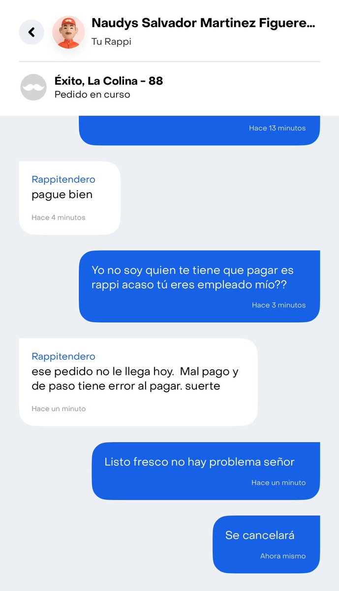 IvanDarioCastil's tweet photo. @OutOfContextCol @RappiColombia Jajaja hace poco a mi me salieron con esta @RappiColombia https://t.co/XHEhzcTcCO