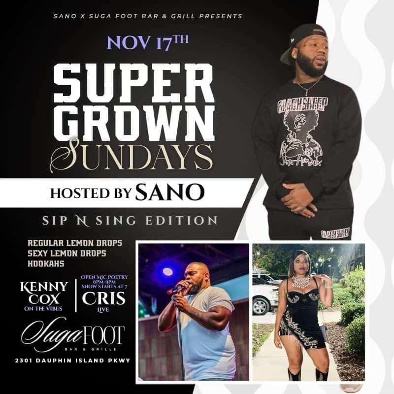 TOMORROW NIGHT at SugaFoot Bar &amp; Grill in Mobile, AL #Poetry #Vibes #GoodFood #GoodDrinks #MobileAlabama