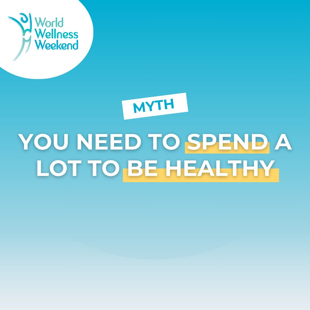 Myth
You Need to Spend a Lot to Be Healthy. 💸

Truth:
Wellness doesn’t have to break the bank! ⚒️

Being healthy doesn't mean spending a fortune on gym memberships, superfoods, or retreats. It's through simple, cost-effective habits that nourish both the body and soul.