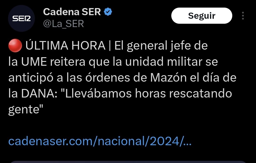 Alguien miente. O el jefe de la UME o el jefe de la UME. Es decir, o Sánchez o Sánchez.